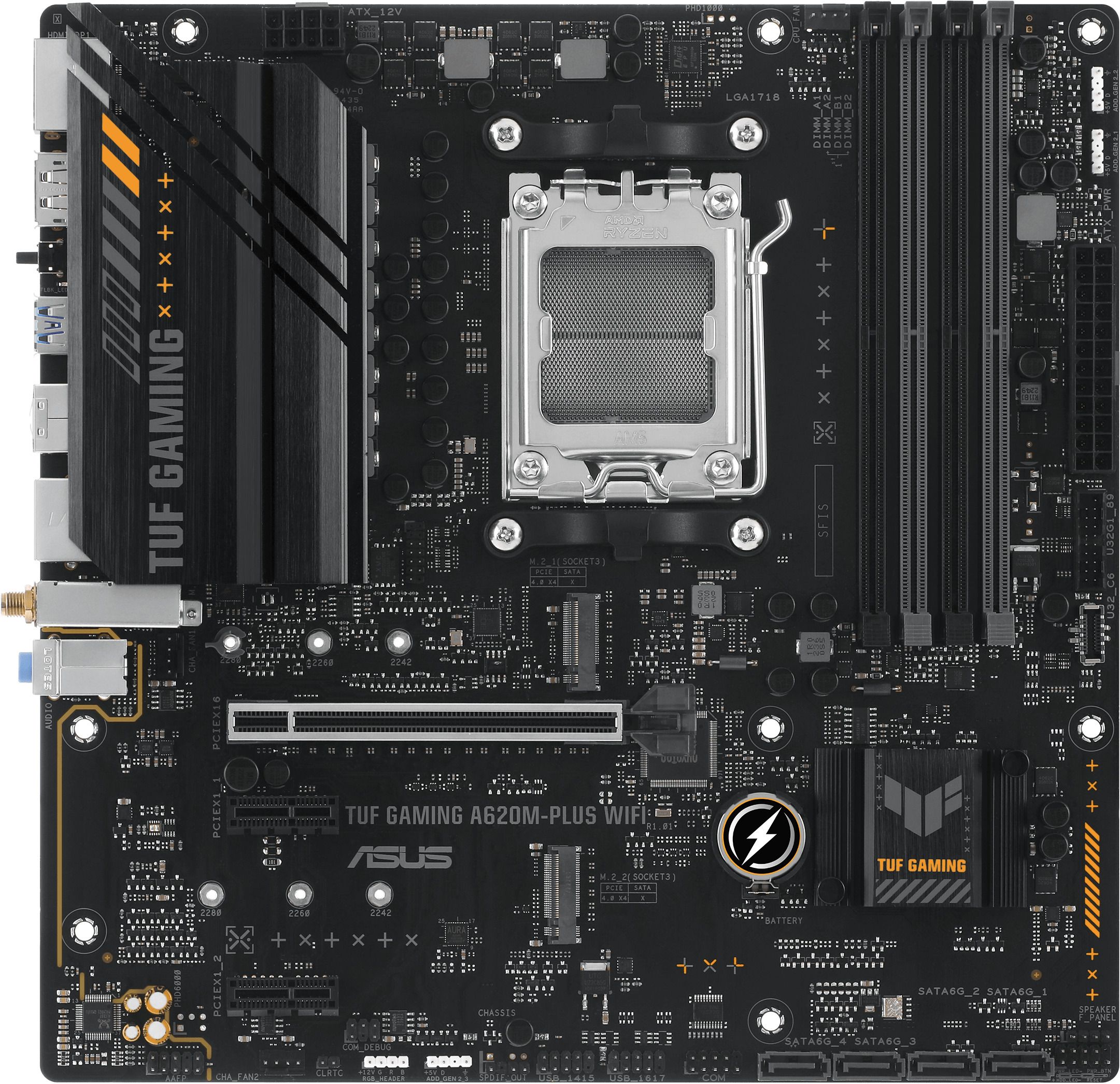 ASUS TUF GAMING A620M-PLUS WIFI AM5 MB 4xDDR5 4xSATA 2xM.2